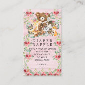 ウッドランドフレンズガールズおむつラッフルチケット エンクロージャーカード (正面)