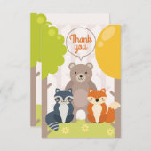 ウッドランドフレンズサンキューカード サンキューカード (正面/裏面)