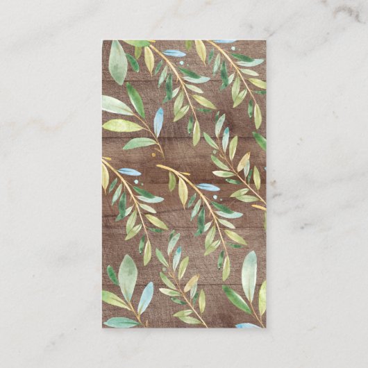 ウッドランドフレンズベビーシャワーオムツラッフルチケット エンクロージャーカード (裏面)