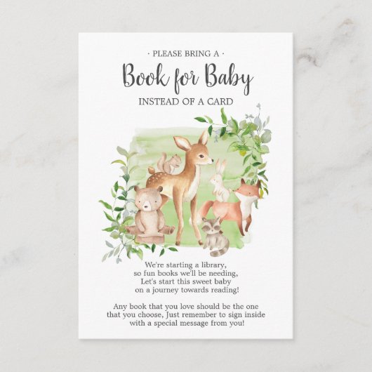 ウッドランドフレンズベビー書 エンクロージャーカード (正面)