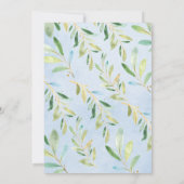 ウッドランドフレンズボーイズベビーシャワー招待状 招待状 (裏面)