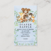 ウッドランドフレンズ少年おむつラッフルチケット エンクロージャーカード (正面)