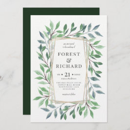 ウッドランドフレーム 招待状