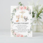 ウッドランドフローラの緑がベビーカードの本を持ち込む 招待状 (スタンド正面)