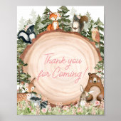 ウッドランドフローラウッドスライスありがとうござ来う ポスター (正面)