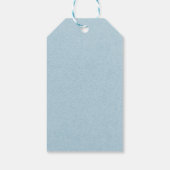 ウッドランドフローラグリーンリーベビーシャワーありがとう ギフトタグ (裏面)