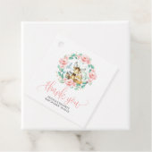 ウッドランドフローラグリーンリーベビーシャワーありがとう フェイバータグ (インサイチュ)