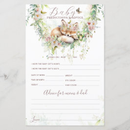 ウッドランドフローラベビー予測とアドバイスゲーム