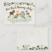 ウッドランドフローラママのベリーゲームの大きさ プレイスカード (正面/裏面)