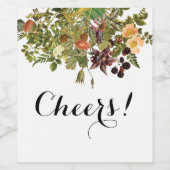 ウッドランドフローラワインラベル ワインラベル (シングルラベル)