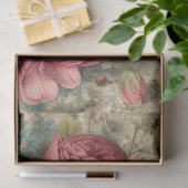 ウッドランドフールズバーズアンドコテージコア花模様 薄葉紙 (ギフト)