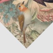 ウッドランドフールズバーズアンドコテージコア花模様 薄葉紙 (詳細)