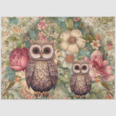 ウッドランドフールズバーズアンドコテージコア花模様 薄葉紙 (正面)