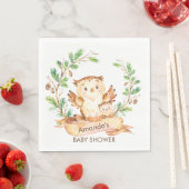 ウッドランドフールズベビーシャワー紙ナプキンス スタンダードランチョンナプキン (インサイチュ)