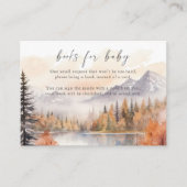 ウッドランドブックベビーインサートカード山 エンクロージャーカード (正面)