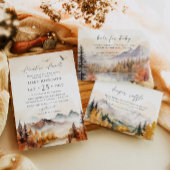 ウッドランドブックベビーインサートカード山 エンクロージャーカード