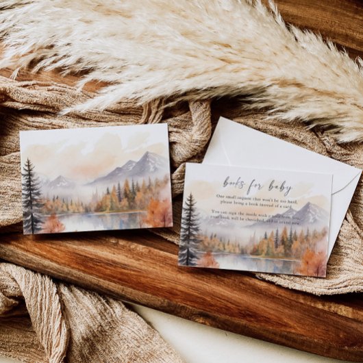 ウッドランドブックベビーインサートカード山 エンクロージャーカード