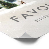 ウッドランドブライダルシャワーがポスターのサインを引き立てる ポスター (角)