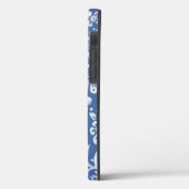 ウッドランドブルー&ホワイトキツネフローラリーフデニムカウト Case-Mate iPhoneケース (裏面 / 左)