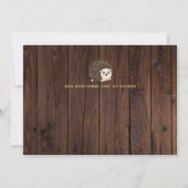 ウッドランドヘッジホッグありがとうフォーク花 サンキューカード (裏面)