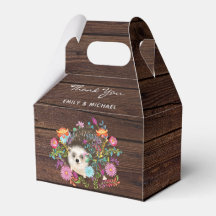 ウッドランドヘッジホッグウィズボックス切り素朴妻