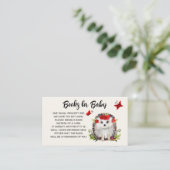 ウッドランドヘッジホッグベビーバラ秋シャワー用ブック エンクロージャーカード (スタンド正面)