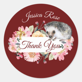 ウッドランドヘッジホッグ《キリスト教》洗礼式や命名式バプティスブルゴーニュ ラウンドシール