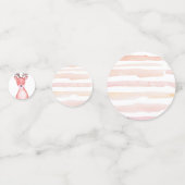 ウッドランドベアかわいい赤ちゃんシャワー コンフェッティ (裏面)