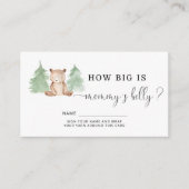 ウッドランドベアのママの腹の大きさ エンクロージャーカード (正面)