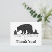 ウッドランドベアサンキューカード ポストカード (スタンド正面)