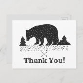 ウッドランドベアサンキューカード ポストカード (正面/裏面)