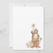 ウッドランドベアベビー予測&アドバイスゲームカード 招待状 (裏面)