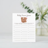 ウッドランドベアーガールベビー名シャワーゲーム (スタンド正面)