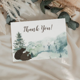 ウッドランドベアーサンキューママ&パパ サンキューカード