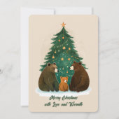 ウッドランドベアーズスターリーツリースノーウィーチャーム シーズンカード (正面)