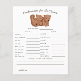 ウッドランドベアーツツインズ予測とアドバイスカード