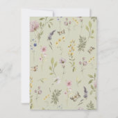 ウッドランドベアーボホーベイビーシャワー招待状 招待状 (裏面)