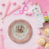 ウッドランドベアーリーウェイホリデーボーイベビーシャワー ペーパープレート (パーティー)