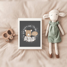 ウッドランドベア子供部屋ポスター ポスター