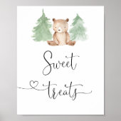 ウッドランドベア甘いお菓子ポスター ポスター (正面)