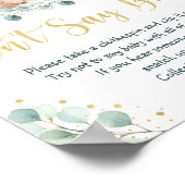 ウッドランドベア緑の金ゴールドと言わないベビーゲーム ポスター (角)