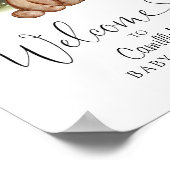 ウッドランドベア赤ちゃんシャワーへようこそ ポスター (角)