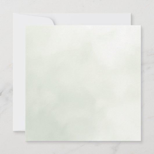 ウッドランドベア赤ちゃんシャワーサンキューカード サンキューカード (裏面)