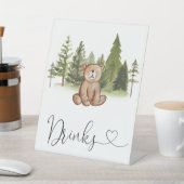 ウッドランドベア赤ちゃんシャワードリンク 台座サイン (インサイチュ)