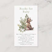 ウッドランドベア赤ちゃんシャワーベビー エンクロージャーカード (正面)