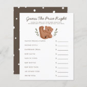 ウッドランドベア赤ちゃんシャワー価格を正しく推測 (正面/裏面)