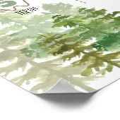 ウッドランドベア1stバースデーマイルストーンサイン ポスター (角)