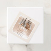 ウッドランドベア |動物が男の子の赤ちゃんのシャワーを待つ フェイバータグ (インサイチュ)