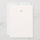 ウッドランドベイビーシャワー招待状動物林 招待状 (裏面)