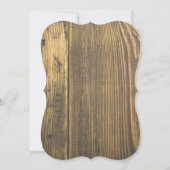 ウッドランドベイビーシャワー森林動物の緑 招待状 (裏面)